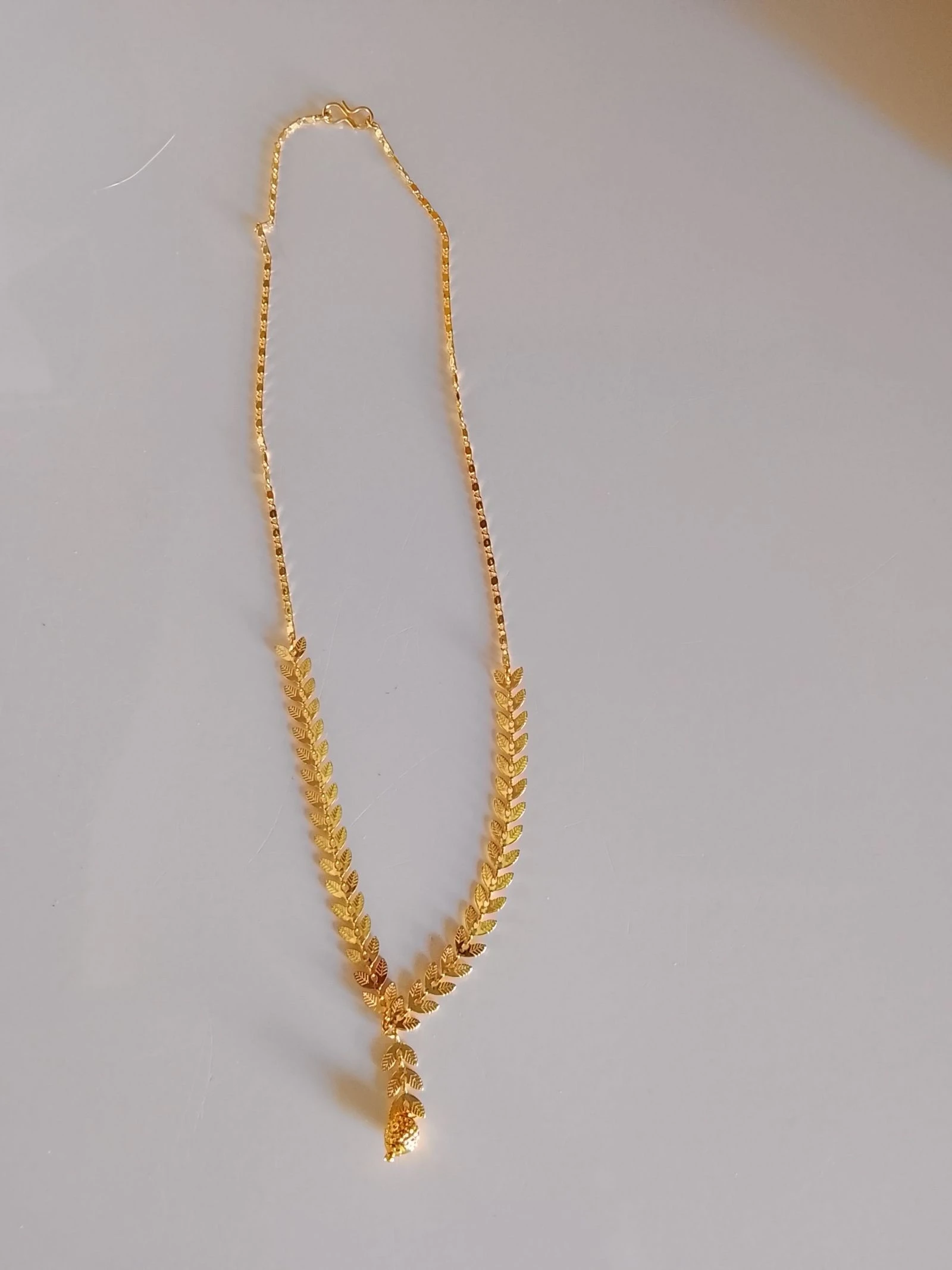 💎 vintage jurk Ketting Venetiaanse ketting (vierkant) en tarwe ketting in verguld messing 💎 – photo 2